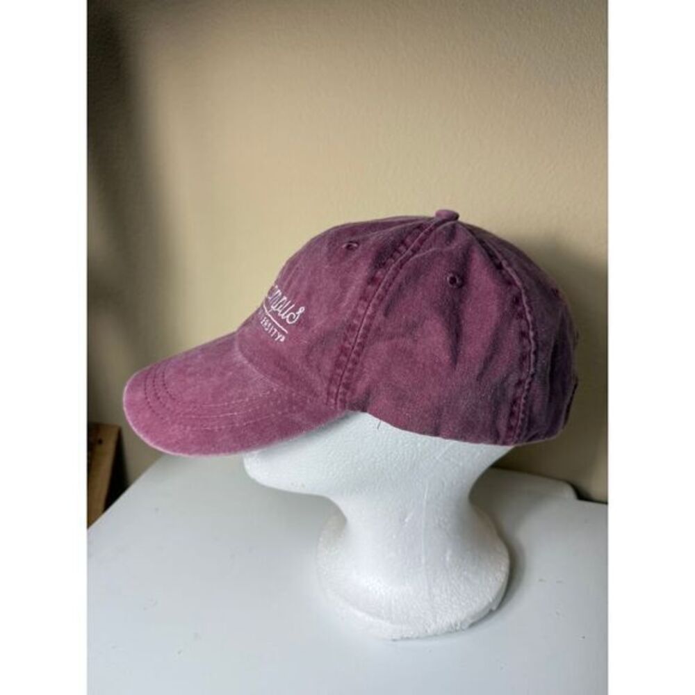 Texas A&M University Vintage Style Burgundy Baseball Cap Hat‎ Campus Wear - Picture 2 of 8